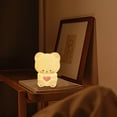 thumbnail image 6 of SHIMELE Cute Love Bear Night Light - Soft Silicone, Battery Powered, LED Lamp for Bedrooms & Gifts, 6 of 10