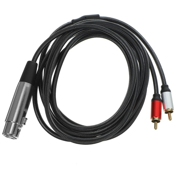 OFFIGAM Audio Converter Cable Black Flexible for Guitar and Tone Quality