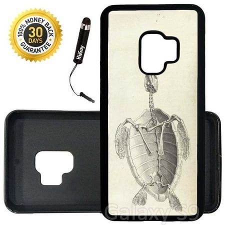- Custom Galaxy S9 Case (Skeleton Study Sea Turtle) Edge-to-Edge Rubber Black Cover Ultra Slim | Lightweight | Includes Stylus Pen by Innosub