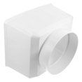 thumbnail image 1 of SEWCHICS Gutter Downspout Connector 1Pcs PVC Gutter Adapter White, 1 of 8
