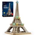 thumbnail image 1 of Puzzle 3D CubicFun Eiffel Tower con brillantes luces LED, 84 unidades, 1 of 8