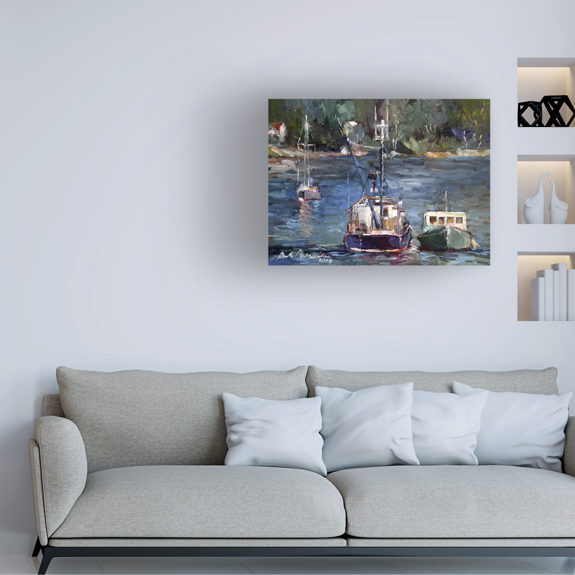 Richard Wallich 'Waiting to Ride' Canvas Art