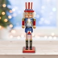 thumbnail image 5 of Adorno navideño de Cascanueces americano de madera de 15 pulgadas, muñeco soldado, 5 of 5