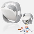thumbnail image 2 of Magnetic Rotating Pill Organizer Portable Compartment Sorter Travel Home Office, 2 of 7