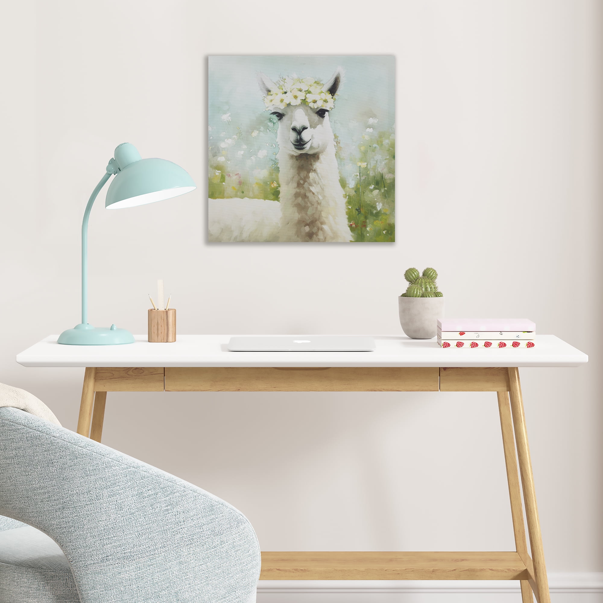 MAYEERTY Colorful Lamb Canvas Wall Art