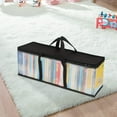thumbnail image 7 of Dvd Storage Case Pvc Stackable Organizer with Triple Handles & Dividers,Space-Saving Container for 40 Dvds/Movie Discs/Video Games Apeya, 7 of 7