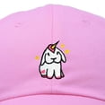 thumbnail image 2 of DALIX Adorable Unicorn Bunny Hat Womens Embroidered Baseball Cap in Light Pink, 2 of 6