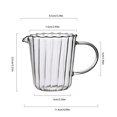 thumbnail image 3 of Clearance Glass&Bottle under $6 Elegant Shaped Glass Creamer Coffee Milk Creamer Pitcher/Serving Pitcher/ Pitcher/Milk Creamer Jug For Kitchen, 3 of 5