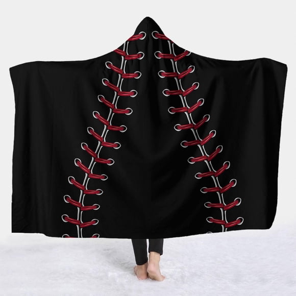 Cozy Sports Fleece Hooded Blanket With Football And Soccer Prints Perfect For The Family Wraps shawl wraps for women Pink