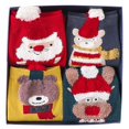 thumbnail image 1 of Xmas Crew Socks Festive: 4 Pairs Stretchy Breathable Cotton Socks Holiday Socks, 1 of 4