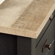 Sauder Cottage Road Engineered Wood L-Shape Desk in Raven Oak