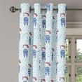 thumbnail image 3 of Ambesonne Pirates Grommet Curtain, Cat in Blue Sailor Suit, 50" x 63", Blue White Red, 3 of 6