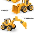 thumbnail image 4 of 4xTake Apart Toys con taladro eléctrico para niños , ensamblaje de bricolaje, construcción de camiones, juguetes strucción, regalos para Hugo Camiones de construcción, 4 of 6