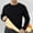 Black, variant on Men's Sherpa Lined Sweatshirts Pullover Basic Tops Warm Crewneck Winter Sweatshirt,Men's Warm Crewneck Sherpa Lined Sweatshirt Pullover Tops