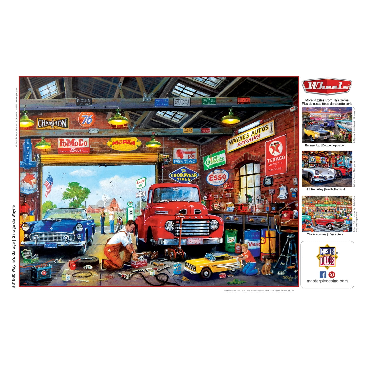 MasterPieces Wheels - Wayne's Garage - 750 Piece Jigsaw Puzzle