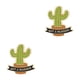 thumbnail image 3 of Guardurnaity Broche de Cactus de dibujos animados, joyería de planta en maceta, alfileres de solapa esmaltados divertidos, insignias, adornos para XZ3281 2piezas, 3 of 6