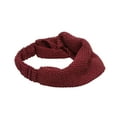 thumbnail image 3 of Unique Bargains 1 Pc Headband Houndstooth Wide Lace Hairband for Women Wine Red, 3 of 5