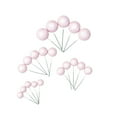 thumbnail image 2 of KeirineCC Baking Cake Decorations Colorful Foam Balls And Glitter Balls Birthday Cake Decorations 1 Pack Of 20 Pieces,Pink, 2 of 6