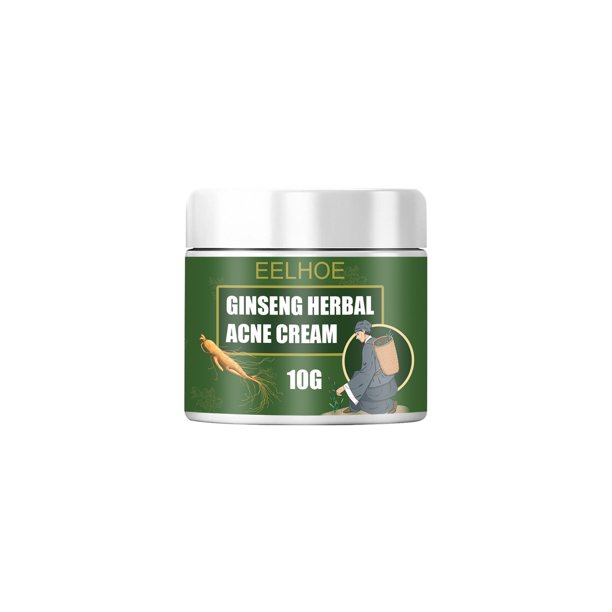 Crema eficaz para el acné, tratamiento de cicatrices de acné a base de Ginseng, reduce los poros, Control de aceite, blanqueamiento, crema hidratante para el cuidado de la piel de la cara"20g" Fivean LED