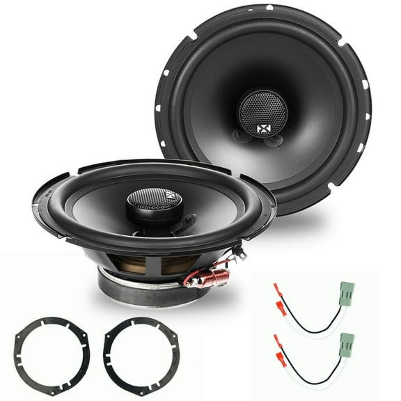 NVX Rear Side Panel 6.5" Coaxial Car Speaker Replacement Pack for 2002-2005 Honda Civic Si 540W Peak