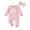 Pink, variant on Zshosam Baby Girl Rompers Baby Footless Jumpsuit,Two Zip Clothes Long Sleeve Romper,Infant Clothes Size 6 12 Months,(Pink 6-12 Months)