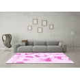 thumbnail image 3 of Ahgly Company Indoor Square Abstract Pink Modern Area Rugs, 4' Square, 3 of 4
