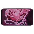 QFMY Rose Square Floor Mat Rug for Home Entrance Outside Entry 19.68*39