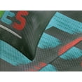thumbnail image 4 of Ambesonne Chill Quilted Bedspread Set 3 Pcs, Blackboard Colorful, King Size, Multicolor, 4 of 5