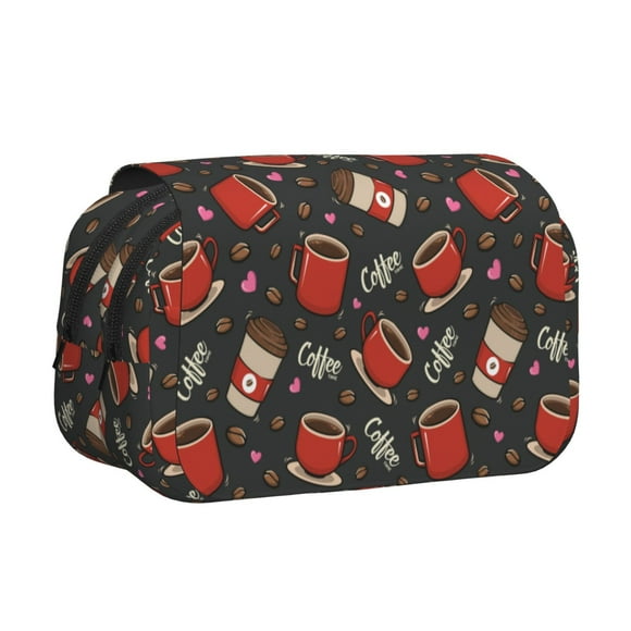 Easygdp coffee mug cup para Estuche de Lápices con Tapa Flip, Suministros de Oficina y Universidad para Adolescentes y Adultos