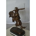 thumbnail image 5 of Nifao Bronco Buster by Remington Bronze Statue on Triple Marble Base – Bronze Statue on Triple Marble Base, Western Art, 21"L x 10"W x 26"H, 5 of 19