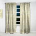 thumbnail image 2 of Designart 'Green Pattern In Eastern Style' Mid-Century Modern Curtain Panel, 2 of 5
