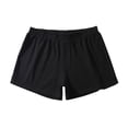 thumbnail image 4 of Men's Casual Shorts M Sportswear for Men Memory Mens Basketball Shorts Men Baggy Workout Trunks Mens Sheer Button below Knee Athletic with Pocket Summer Solid Black XL, 4 of 5