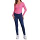 thumbnail image 2 of CAMISAS HENLEY DE PUNTO RIBETEADO AJUSTADAS DE MANGA LARGA CON BOTONES Y ESCOTE EN V PARA MUJERES INSPIRAR CHIC TALLA L ROSA, 2 of 6