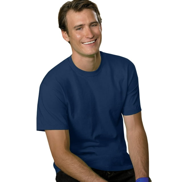 Hanes T-shirt à Manches Courtes pour Hommes 5,2 oz, Poids Lourd, 2TG, Marine