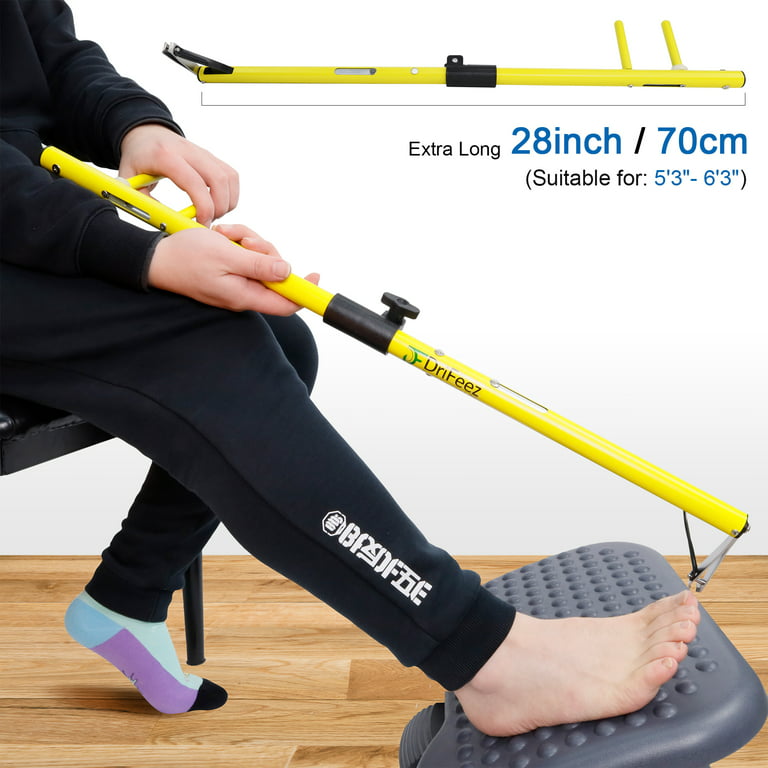 DriFeez Long Handle Toenail Clippers for Seniors Thick Toenails 4mm Jaw  Opening (Yellow - 20in / 50cm)