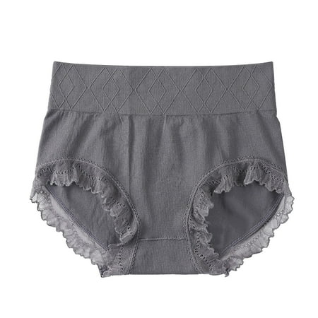 Icvfdpl Womens Underwear Briefs Cotton Bikini Hipster Panty Stretch Full Anniversary Dating Panties For Women Gray One Size