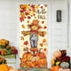 thumbnail image 5 of Fondo de tela de poliéster para puerta con diseño de castillo de calabaza de Acción de Gracias, decoración de 35,43 x 70,87 pulgadas, para colgar en la puerta, decoración festiva de temporada para la, 5 of 6