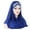 Blue, variant on Beige Headband for Women's Eid Al Fitr Colored Forehead Bright Scarf Hat Muslim Headband