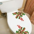 thumbnail image 2 of Naiovety Adhesivo de pared de PVC, cubierta de inodoro con flores, autoadhesivo, papel tapiz para puerta de baño, espejo de ventana, póster Decoración del hogar Tipo 5, 2 of 6