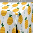 thumbnail image 4 of Pineapple Dog Crate Cover, Contemporary Tropical Fruit with Simple Small Hearts in Summer Tones, Easy to Use Pet Kennel Cover Small Dogs Puppies Kittens, 7 Sizes, Green and Earth Yellow, by Ambesonne, 4 of 6