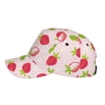 thumbnail image 5 of Balery Baseball Cap Adjustable Size for Running Workouts and Outdoor Activities All Seasons Dad Hat(Hand Drawn Strawberry), 5 of 9