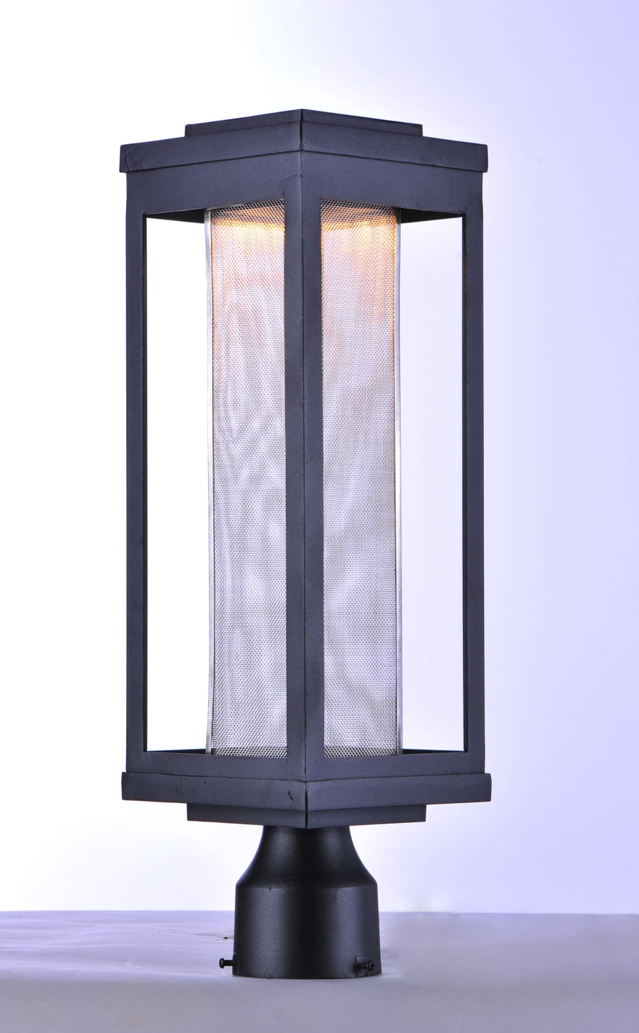 Maxim 55900MSCBK Salon LED 1-Light Outdoor Post, Black