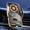 thumbnail image 3 of Soporte automático para teléfono móvil, soporte para cargador de coche de 15 W para automóviles (dorado), 3 of 5