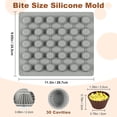 thumbnail image 3 of Peanut Butter Cup Molds, Bite-Size Chocolate Molds, 30-Cavity Mini Silicone Candy Mold for Fat Bomb, Jelly, Ice and Cordial Truffles Cupcake, 3 of 4