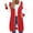 Red Sweatshirts, variant on Jsaierl Women's Long Color Block Zip Up Hoodies Sweatshirts with Drawstring Pockets Casual Fall Travel Tops S-2XL