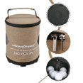 thumbnail image 4 of Portable Large-Capacity Golf Ball Storage Bag with Stable Balance Base Zipper Closure Ergonomic Handle for Golfers Training Outdoor Sports Golf Ball Bags,Khaki, 4 of 4