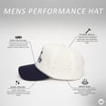 thumbnail image 3 of Funky Junque Trendy Rope Golf Cap with Upside-Down Sayings - Lightweight Performance Golf Hats Snapback, Funny Hats for Men, Breathable Everyday Style - Have A Day - Navy/Beige, 3 of 7
