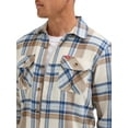 thumbnail image 4 of Wrangler® Men's and Big Men's Relaxed Fit Brushed Flannel Shirt with Long Sleeves, Sizes S-5XL, 4 of 4