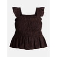 thumbnail image 5 of Terra & Sky Women’s Plus Sleeveless Smocked Tank Top, Sizes 0X-5X, 5 of 5