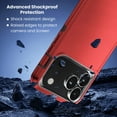 thumbnail image 3 of 3-in-1 Entronix Bundle designed for iPhone 17 Pro, Heavy Duty Case, 2 Tempered Glass, 3 of 8